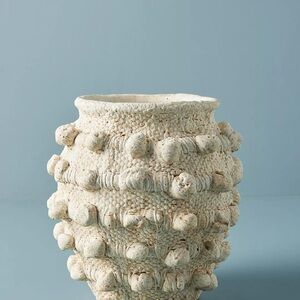 Textured Cream Vase